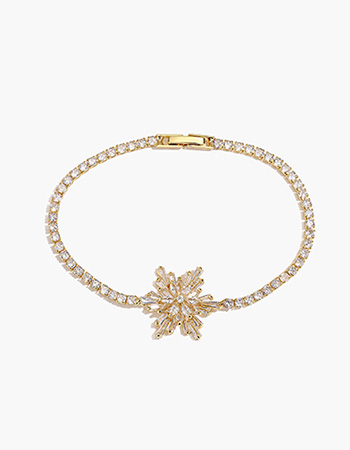 Flower Burst Crystal Bracelet