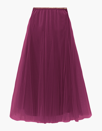 Plum Tulle Skirt