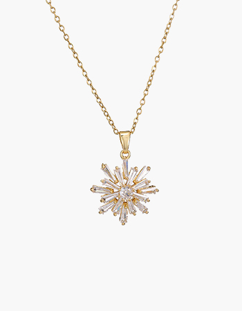 Star Burst Crystal Necklace