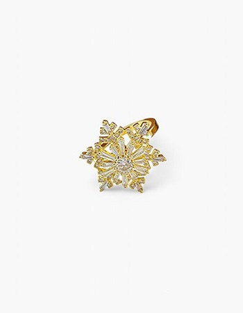 Crystal Snowflake Ring